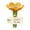 Yellow, variant on Flower Shaped Ceramic Bee Drinking Station Outdoor Pollinator Feeder Water Bowl for Garden
