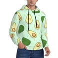 thumbnail image 2 of Lsque Avocado Pattern Casual Men's Hoodie,Hooded Sweatshirt with Kangaroo Pocket,Pullover Hoodie-Medium, 2 of 7