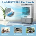 thumbnail image 3 of Zimtown 2941 CFM 3-Speed Battery Evaporative Air Cooler for 269 sq ft, Gray, 3 of 9