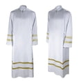 thumbnail image 5 of Túnica de sacerdote blanca, disfraces medievales para cosplay, Halloween, Navidad, fiestas de disfraces, disfraces de iglesia católica para hombres, 5 of 5