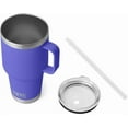 thumbnail image 4 of YETI Rambler Tasse en Paille 35 oz, Isolée sous Vide, Acier Inoxydable, Violet Ultramarin, 4 of 8