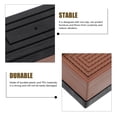 thumbnail image 3 of unbranded 4Ud Riser Para Muebles Marrón Resistente Para Sillas Y Gabinetes Fácil De Instalar, 3 of 6