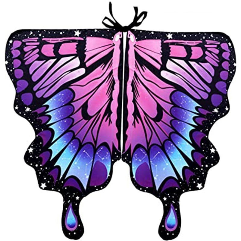 HitUpon Women'S Butterfly Costume, Carnival Costume, Butterfly Cape