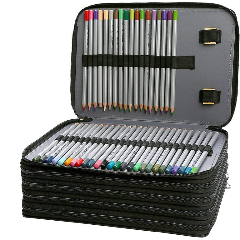  Lbxgap Portable Colored 124 Slots Pencil case Organizer with  Printing Pattern for Prismacolor Watercolor Pencils, Crayola Colored  Pencils, Marco Pencils : Arts, Crafts & Sewing