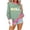 Hot Pink, variant on Womens Striped Sweatshirts Christmas Holiday Pullover Shirts Long Sleeve Crewneck Fashion Tops Fall Clothes, 2XL White