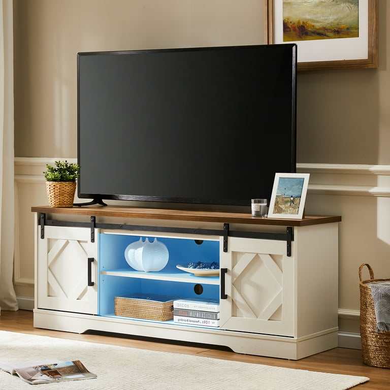 Farmhouse tv stand and 2024 end table set