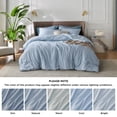 thumbnail image 4 of Juego de edredón Bedsure Queen, azul claro, suave para todas las estaciones, 4 of 9