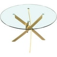thumbnail image 4 of Meridian Furniture Xander Brushed Gold Dining Table, 4 of 4