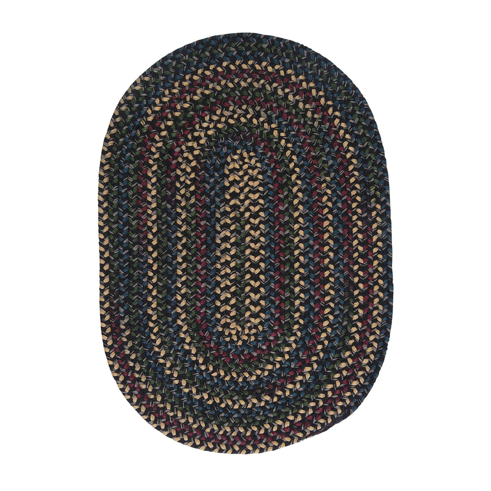 8' x 11' Braided Oval Area Throw Rug