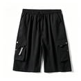 thumbnail image 4 of Mens Athletic Gym Workout Shorts Loose Fit Outdoor Walking Shorts with Large Pockets Beach Cargo Shorts, 4 of 4