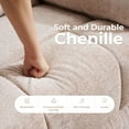 thumbnail image 7 of Swivel Rocker Recliner Chair with Massage and Heat, Chenille Swivel Glider Recliner for Adults, Beige, 7 of 7