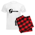 thumbnail image 6 of CafePress - Black Groom Men's Light Pajamas - Men's Light Loose Fit Cotton Pajama Set, 6 of 7