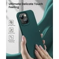 thumbnail image 5 of Designed for iPhone 14 Plus Case,Shockproof Liquid Silicone Protective Phone Case with Soft Anti-Scratch Microfiber Lining Ultra Slim Drop Protection Phone Cover 6.7 inch(Blackish Green), 5 of 13
