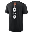 thumbnail image 3 of Men's Ja'Marr Chase Black Cincinnati Bengals Playmaker T-Shirt, 3 of 3