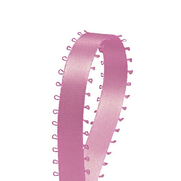 3/16" Double Face Satin Picot Ribbon Feather Edge 50 Yds-Mauve