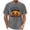 A102 Gray, variant on Men's Spooky Cat Pumpkin Graphic Tee Funny Halloween Shirts for Men Short Sleeve Crewneck Casual Fall Tops Spooky Season Festival Holiday Novelty Clothing