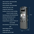thumbnail image 3 of Video Camera,180° Rotatable Vision One-key Body Cam Video Camera Webcam Video Neck Law With Audio 1080p Video One-key Alarm Cam Webcam Rotatable Lens With Clip Camera And 1080p Webcam Ir Video, 3 of 7