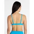 thumbnail image 3 of Time and Tru Women's and Women's Plus Ribbed Tall Triangle Bikini Top, Sizes XS-3X, 3 of 5