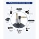 thumbnail image 5 of Cable de audio AkoAda, 6,35 mm, TRS, conector macho de 15 pies, estéreo balanceado, 5 of 6