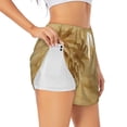 thumbnail image 2 of Disketp Retro Palm Tree Print Women's Shorts Workout Shorts for Athletic Gym Running Shorts with Phone Pockets Medium, 2 of 8