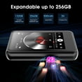 thumbnail image 2 of 132GB MP3 Player with Bluetooth 5.0, 2.4 in Full Touchscreen Portable Digital Lossless Music Player with Speaker & Earphones, FM Radio, Voice Recorder, E-Book, Supports up to 256GB SD Card, 2 of 7
