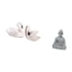thumbnail image 5 of Elegantes Esculturas De Resina De Cisne Y Mono Buda. Figuras únicas Para El Hogar, La Oficina, El Dormitorio, La Sala De Estar, El Hotel, El Patio, El Jardín, Decoración Navideña, 5 of 8