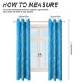 thumbnail image 2 of Water Ripple Light Blue Window Blackout Curtain 3d Printed Blackout Curtain Bedroom Living Room Hotel Window 2 Panel Shade, 2 of 6
