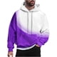thumbnail image 2 of Sudadera con capucha para hombre, estilo casual, con cuello redondo, estampado, manga larga, blusa de poliéster, 2 of 6