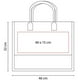 thumbnail image 3 of Paquete 35 piezas Bolsa de yute con interior plastificado negro 46 x 32 x 17, 3 of 3
