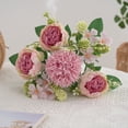 thumbnail image 7 of Silk Peony Bouquet, Lifelike Faux Peonies, Peony Artificial Flowers, Tabletop Peony Decor, Faux Floral Peonies, Artificial Peony Stems, Silk Floral Bouquet, 7 of 7