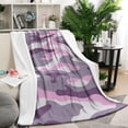 thumbnail image 2 of Pink Camouflage Forest Blanket 40x50inch Throw Blanket,Comfortable Blanket for Baby Women Child Washable Warm Blanket for Bed Bedding, 2 of 5