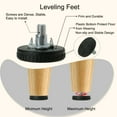 thumbnail image 4 of Unique Bargains M8 x 18 x 40mm Leveling Feet Floor Protector with T-nuts for Table Sofa Leg 4pcs, 4 of 8