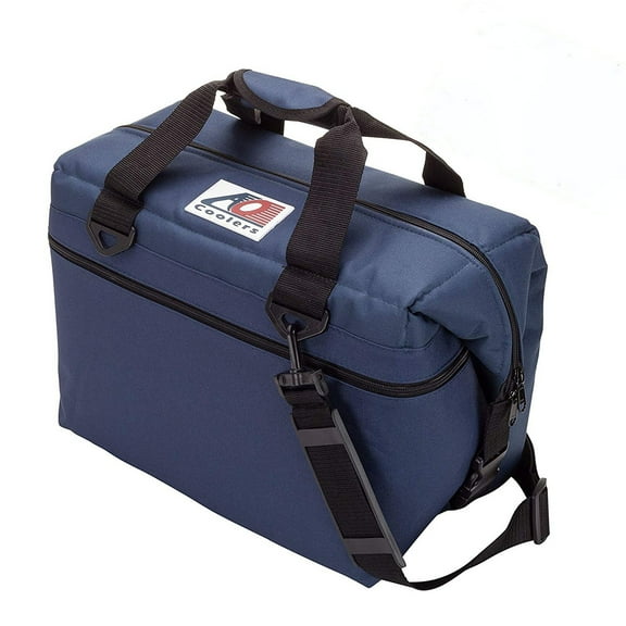 AO Coolers Original 36 Can Soft Side Cooler w/ High Density Insulation, Navy