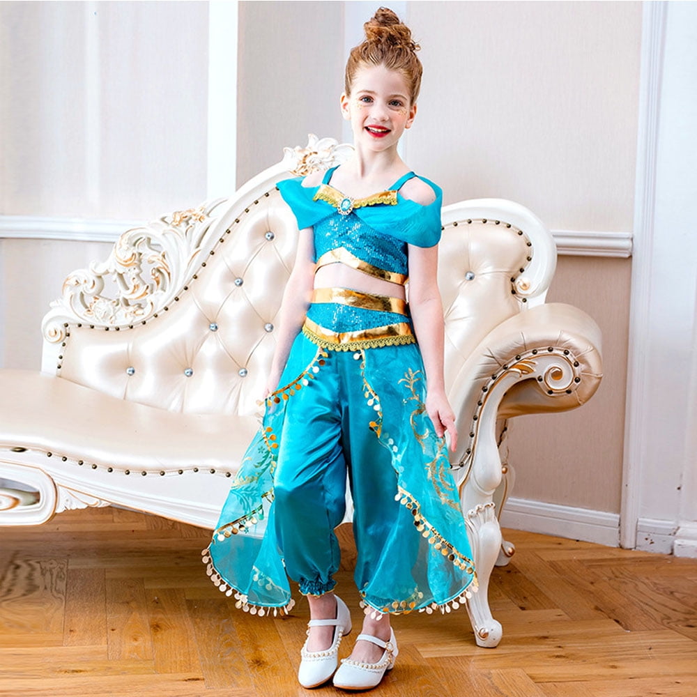 Buy Disney Inspired Princess Jasmine Costume, Kids Party Dress, Halloween  Costume Online in India - Etsy