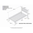 thumbnail image 2 of Nantucket Platform Bed with Open Foot Board, Multiple Sizes, Multiple Colors, 2 of 4