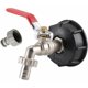 thumbnail image 1 of Adaptador IBC de 1000L, adaptador de tanque IBC, adaptador de tanque S60X6, grifo de jardín de latón, conector de manguera de combustible y aceite de 1/2" JAMW Sencillez, 1 of 5