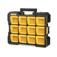thumbnail image 4 of DEWALT 17.2" L x 4.2" W x 13.5" H Flip Bin Storage Organizer Plastic 12 pocket Yellow, 4 of 4