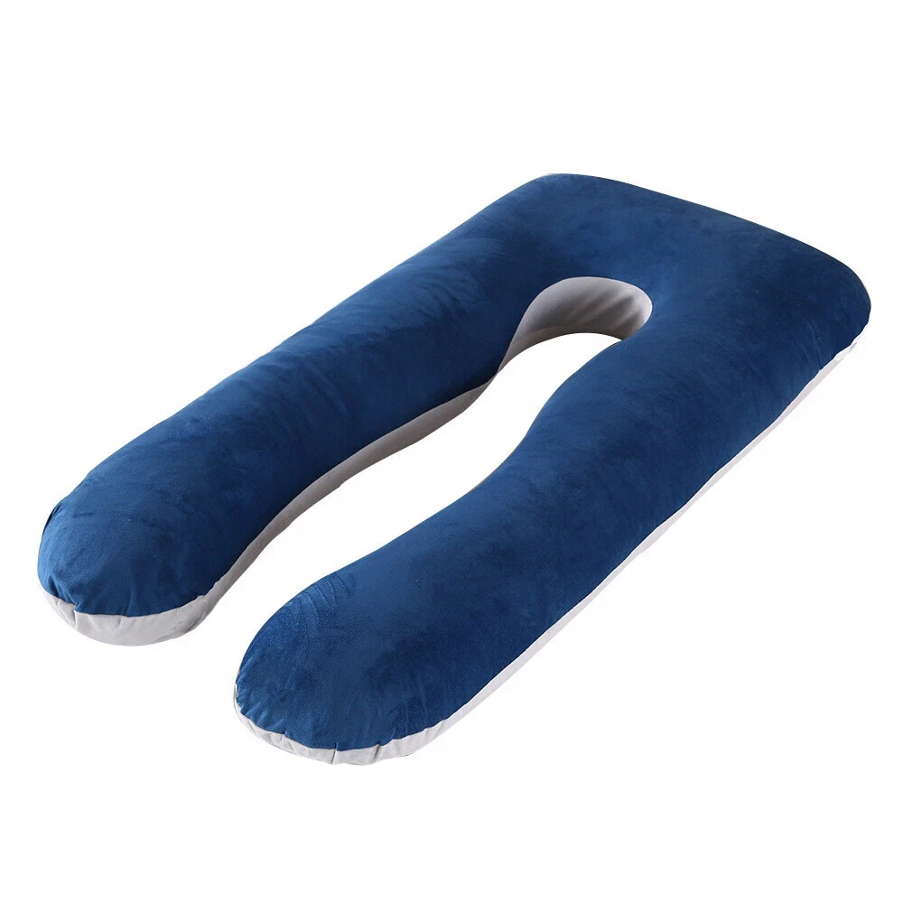U Shaped Full Body Pillow for Adults, Memory Foam Pregnancy Pillow with Cooling Cover Maternity Support for Side Sleepers