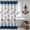 Navy Blue Starfish Shells, variant on Nautical Fabric Shower Curtain, Navy and White Ocean Theme Shower Curtain with Anchor & Sailboat, Waterproof Washable Coastal Decorative Bathroom Curtains, 72" W x 72" H