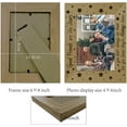 thumbnail image 5 of 4 x 6 Wood Picture Frame Photo Frames Display Wooden Tabletop Postcard Frame For Hanging Wall Gallery Birthday Graduation Gifts Friends Christmas Home Desk Decor-Good Friends Are Like Stars, 5 of 9