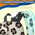 thumbnail image 5 of Brown and Beige Leopard Print 17" School Backpacks for Teens,Waterproof Oxford Fabric,S-Shape Padded Straps for School,Travel,Hiking,Camping, 5 of 6