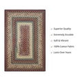 thumbnail image 3 of Homespice - Neverland Luxury Braided Rug of Printed Cotton Fabric, Ideal as Rustic Rugs for Living Room and Dining Room Rugs - Soft, Flat and Reversible - Hand Braided Rug Country Style, 6x9 Feet, 3 of 6