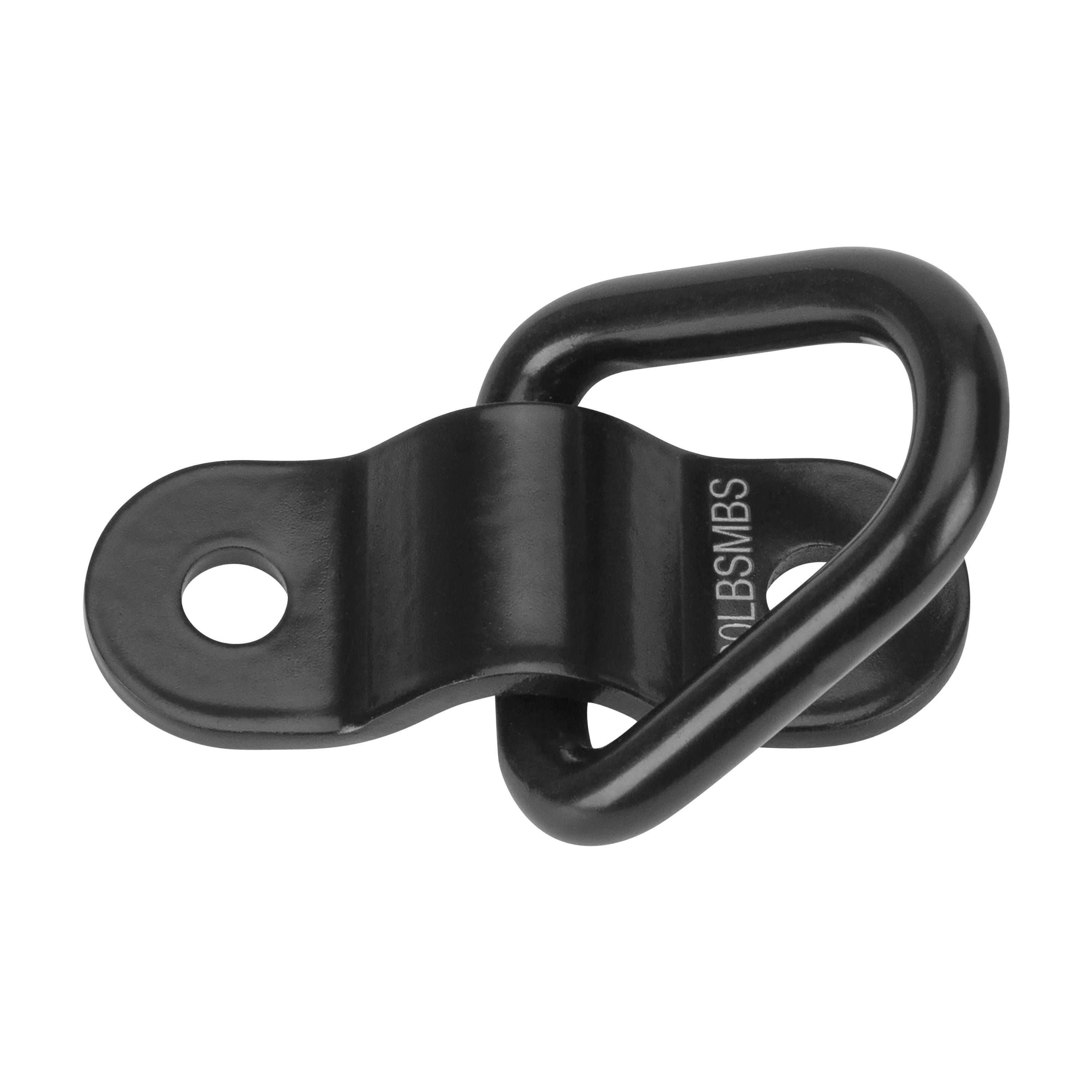 (2 pack) SmartStraps Surface Mount D-Ring, Light Duty, 1/4in Diameter, 1,200lb, 9184, Black 4 Pack