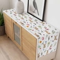 thumbnail image 4 of Easter Table Runner - 60 Inch Long, Kitchen Dining Table Runner Dresser Scarves, Spring Farmhouse Rabbits Eggs Leaves Flowers Farmhouse Decor for Coffee Tables Wedding Party Banquet, 4 of 8
