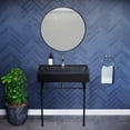 thumbnail image 5 of Claire 30 Ceramic Console Sink Matte Black Basin Black Legs, 5 of 10