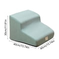 thumbnail image 3 of RBCKVXZ Non-Slip Pet Stairs with Soft Foam Core Orthopedic Support, Lightweight Dog Cat Climbing Ladder for Bed Couch Sofa, Ideal for Small Medium Senior Pets, 3 of 6