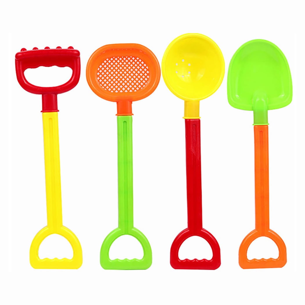 4PCS Beach Sand Toy Set Creative Plastic Fun Beach Toy Sand Shovel Set