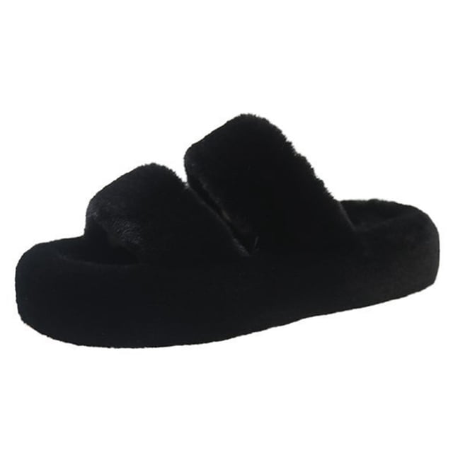 Zapatillas de casa de dos bandas zapatillas de casa de espuma viscoelástica suela antideslizante suaves para mujer