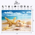 thumbnail image 3 of ABPHOTO Polyester 7x5ft Starfish Conch Backdrop Beach Starfish Conch Nature Photography Background and Studio Photography Backdrop Props, 3 of 5