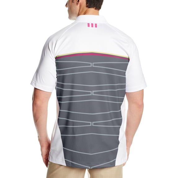 Adidas Golf Men's Puremotion Tour Climacool Geo Print Polo Shirt - Many Colors